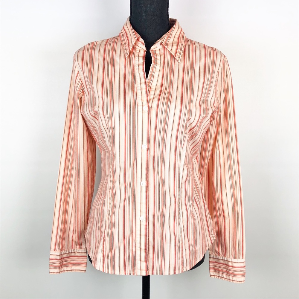 New York & Company | Striped Button Down Shirt | M